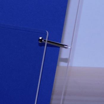 Abverkauf! Tischprospektständer DIN A4 Hochformat Fülltiefe 58mm